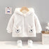 Winter children's padded hooded coat